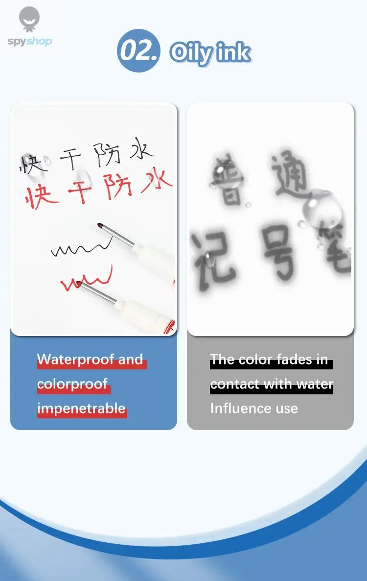 4Pcs/Set 20mm Deep Hole Long Nib Head Markers For Metal Perforating Pen Waterproof Bathroom Woodworking Decoration Multi-Purpose Spy-shop.com