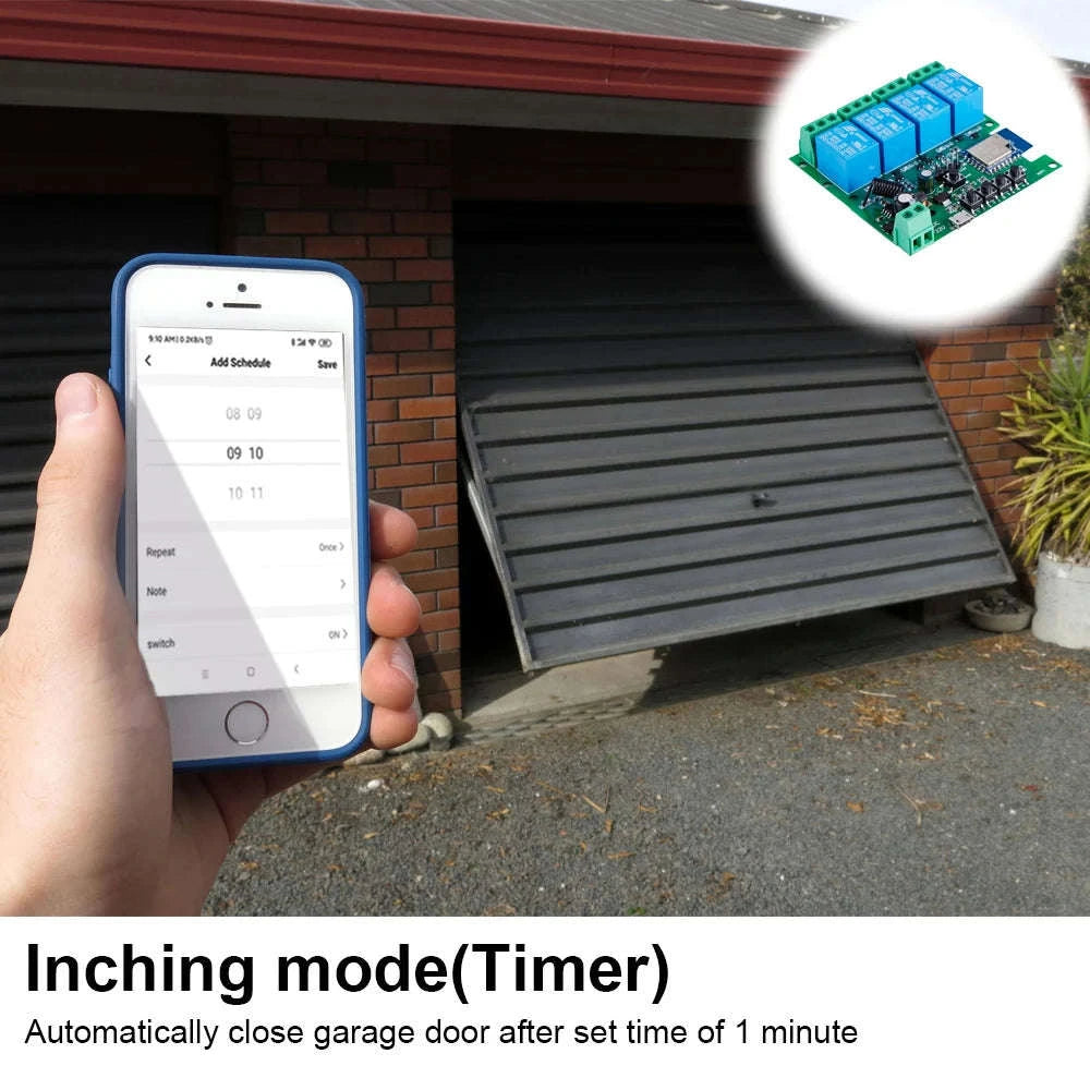 4CH Zigbee Tuya Smart Home Relay Module-AC85-250V