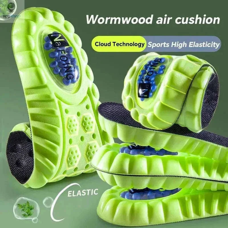 4D Cloud Sport Insoles for All-Day Cushioning and Support-Green / EU45-46(280mm)