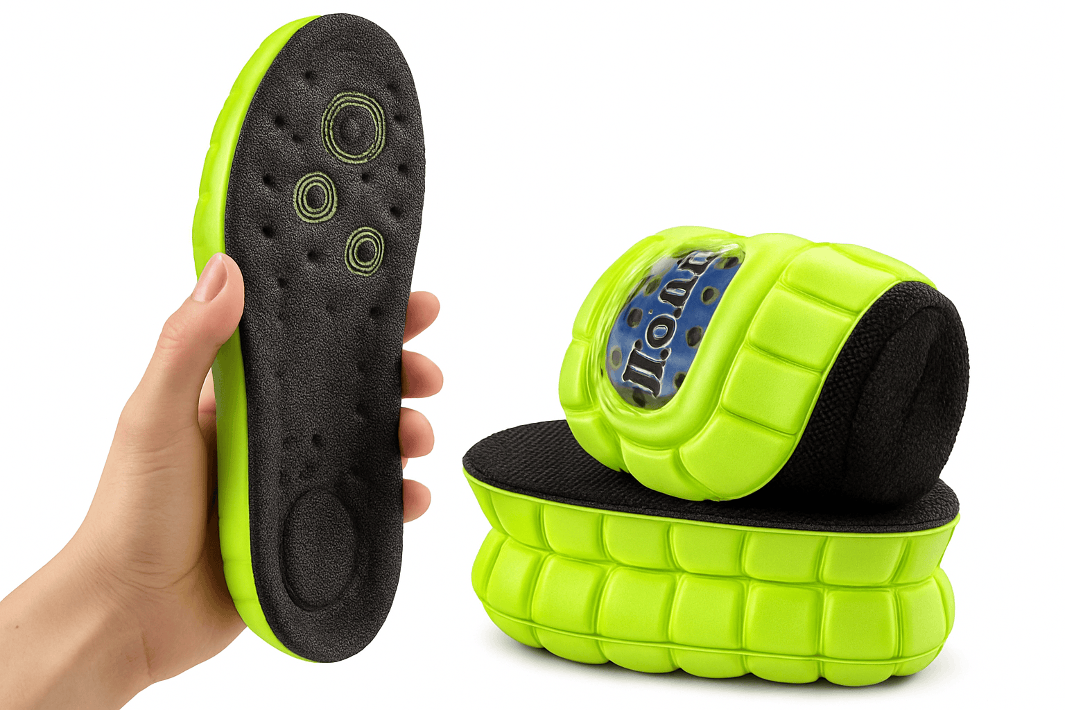 4D Cloud Sport Insoles for All-Day Cushioning and Support-Green / EU45-46(280mm)