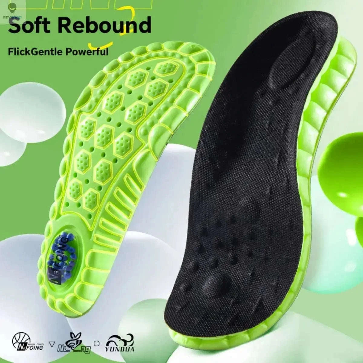 4D Cloud Sport Insoles for Ultimate Comfort-Green / EU45-46(280mm)