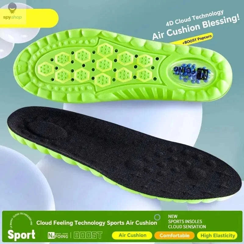 4D Cloud Sport Insoles for Ultimate Comfort-Green / EU45-46(280mm)