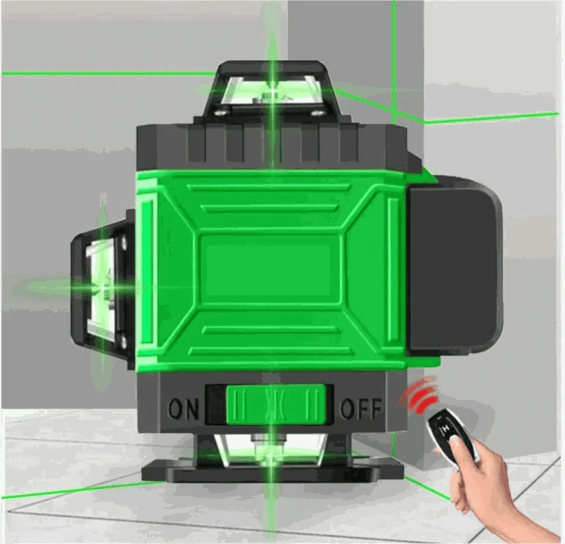 4D Laser Level with 16/12 Lines and 360° Green Beams-Green 8 Line / Poland