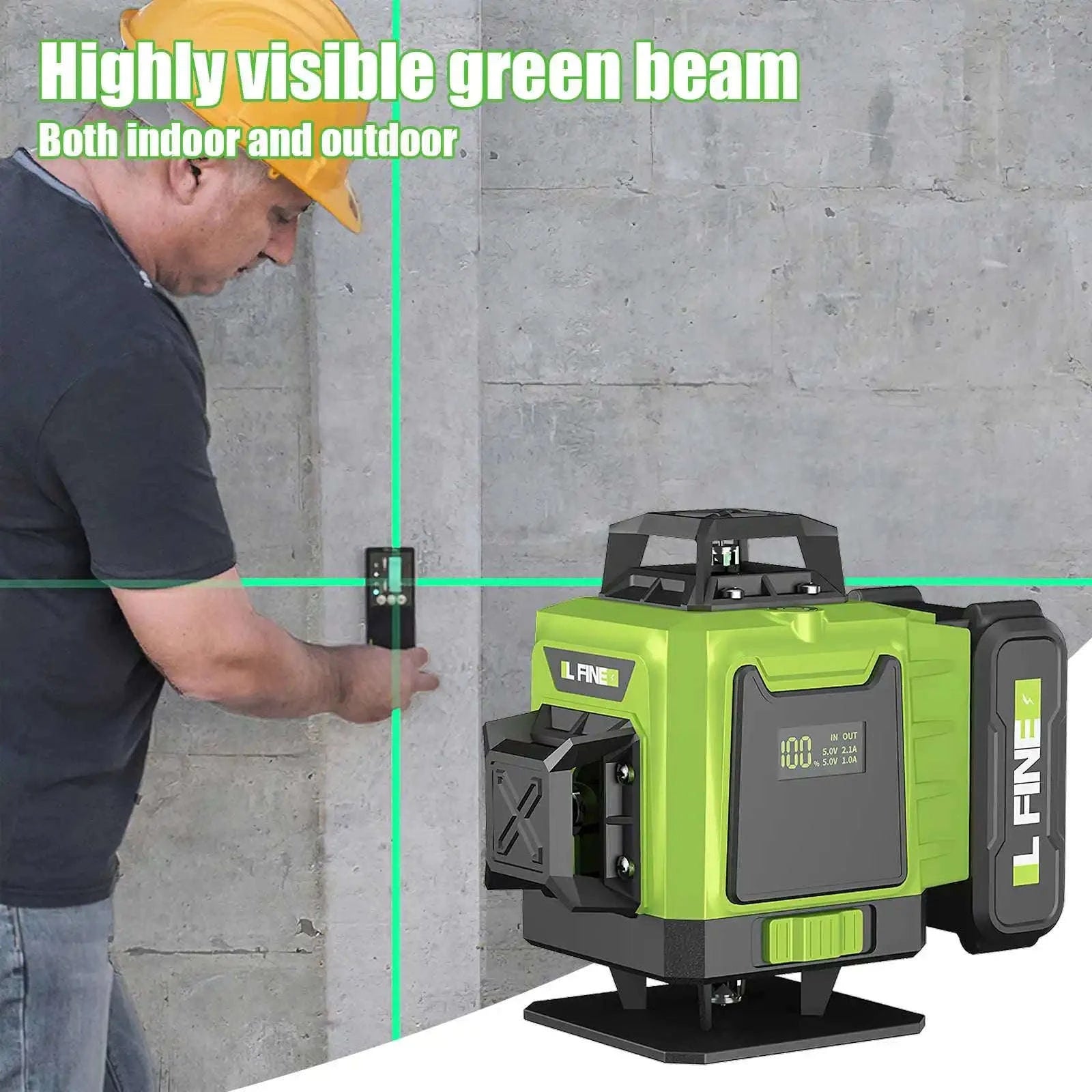4D Laser Level with 360° Green Beam Projection-Red 4D 16 line with a cloth bag / Poland