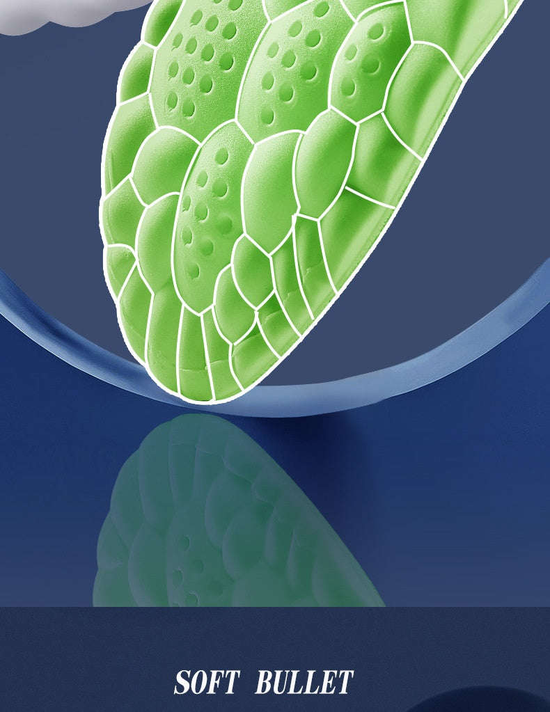 4D Massage Insoles Super Soft Arch Support Orthopedic Inserts-blue / 43-44(270mm)