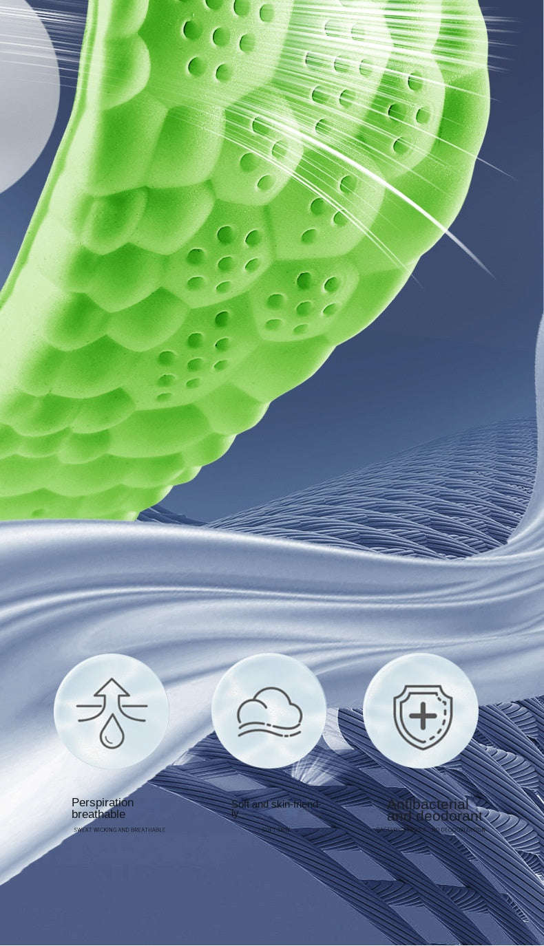 4D Massage Insoles Super Soft Arch Support Orthopedic Inserts-blue / 43-44(270mm)