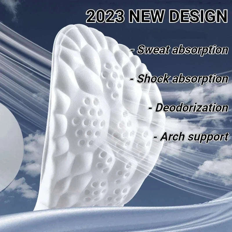 4D Massage Insoles with Arch Support for Daily Comfort-blue / 35-36(230mm)