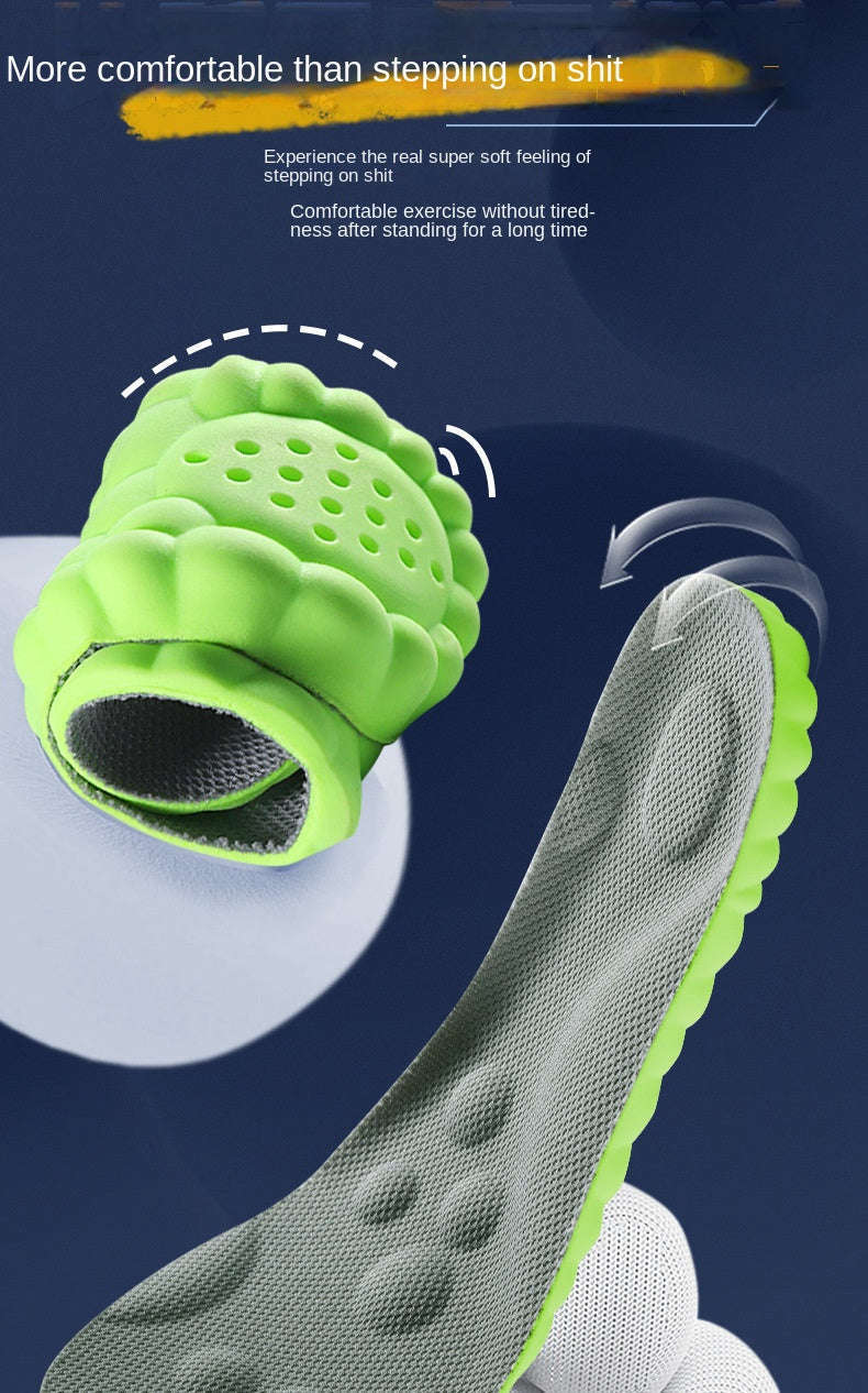 4D Massage Insoles with Arch Support for Daily Comfort-blue / 35-36(230mm)