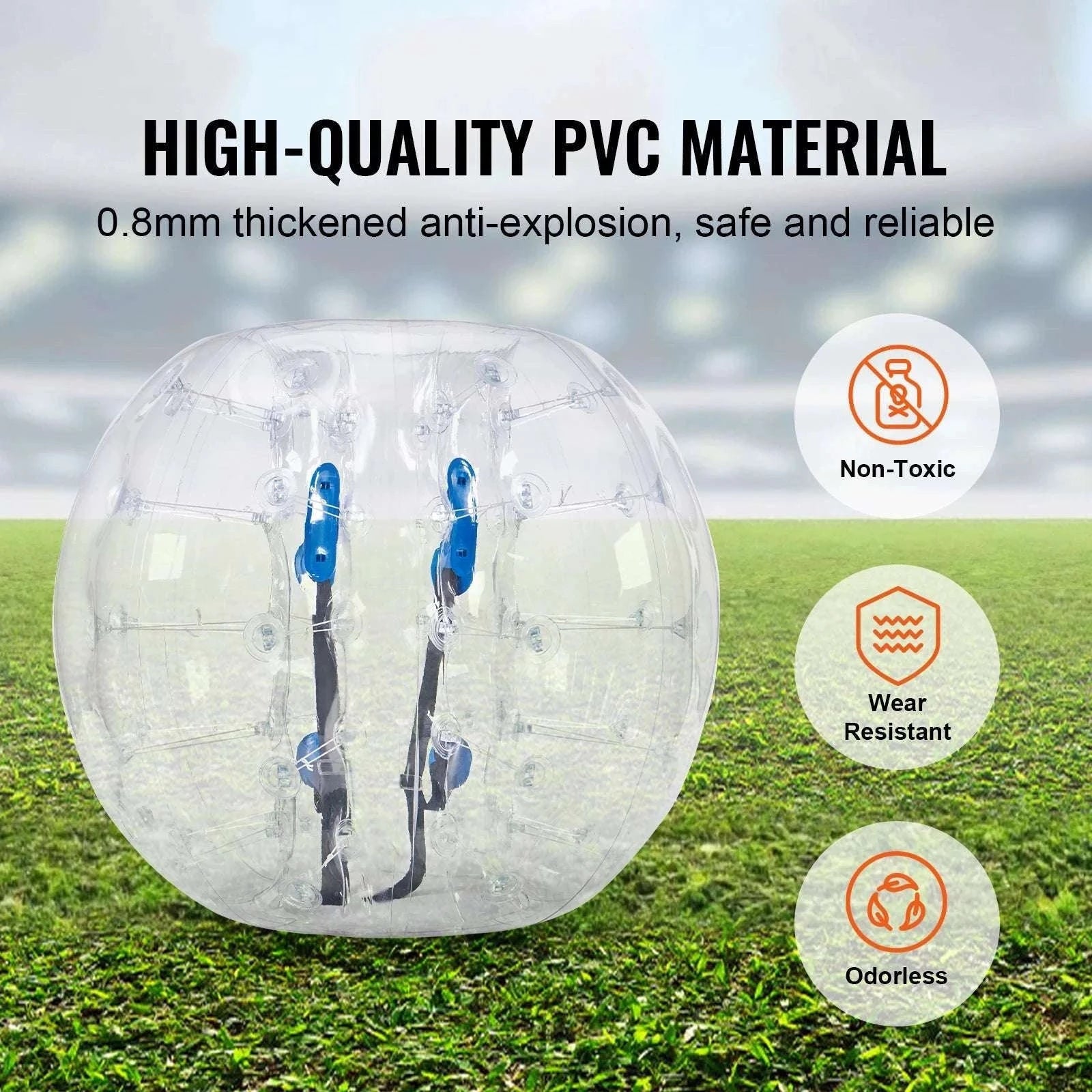 4FT Inflatable Bumper Ball Zorb for Kids & Teens PVC Body Ball-1pcs / spain
