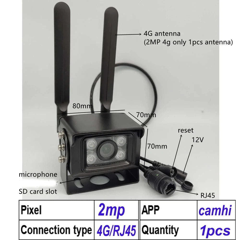 4G 4K 8MP Outdoor WiFi IP Security Camera-5MP 4G EU
