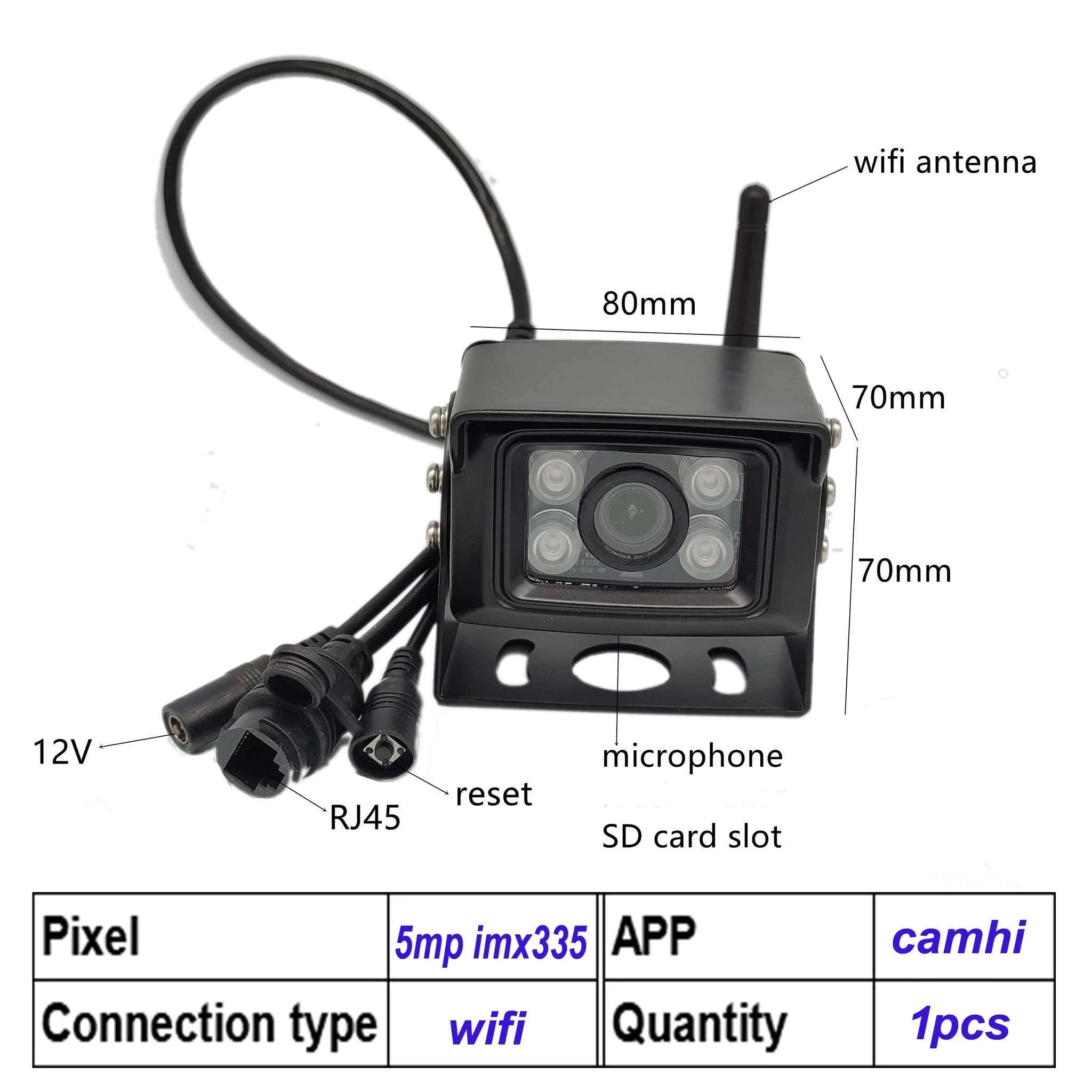 4G 4K 8MP Outdoor WiFi IP Security Camera-5MP 4G EU