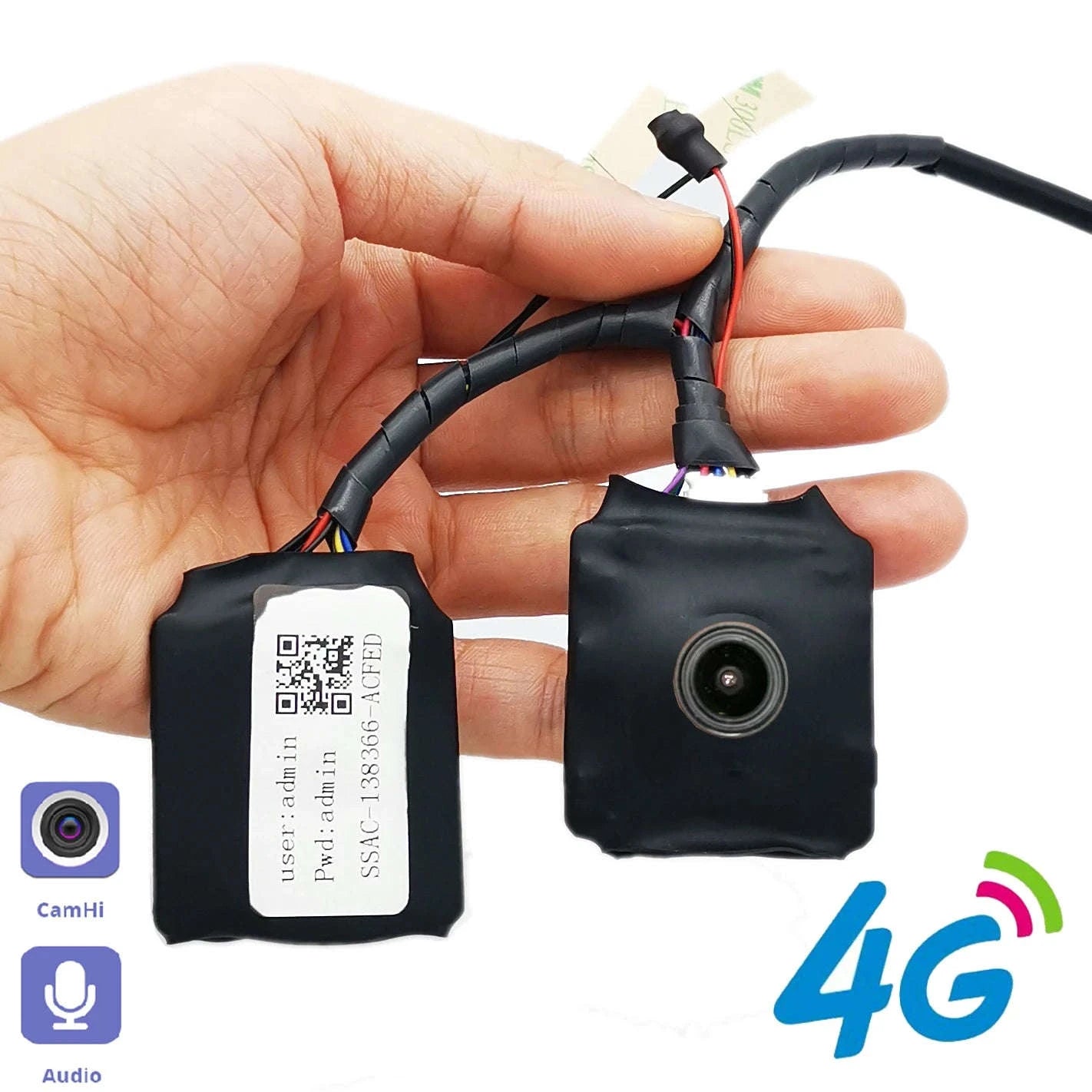 4G Battery Mini Camera Module with Pinhole Lens-5MP 4G Versio EU / EU Plug