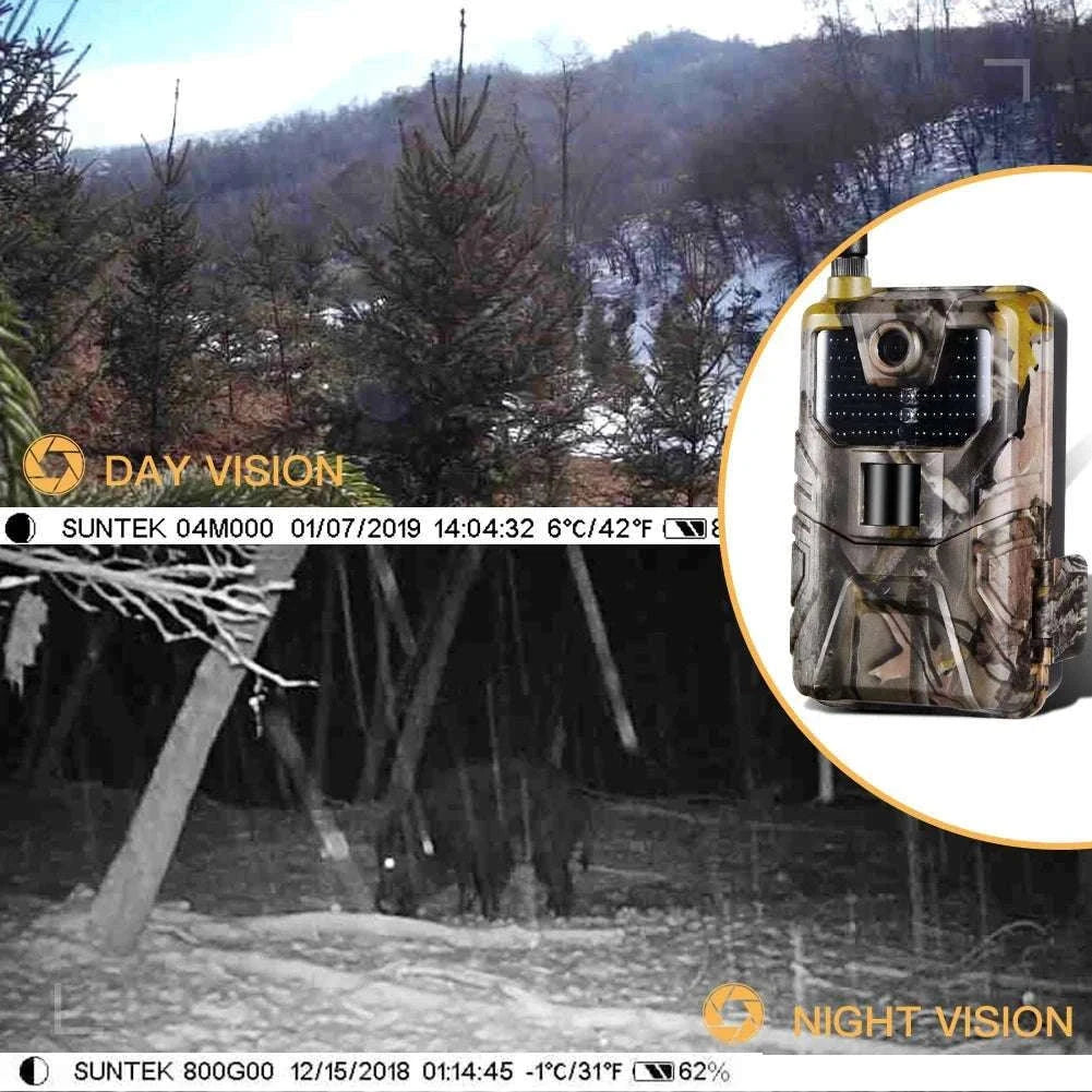 4G Cellular Trail Camera 20MP 1080P Night Vision Hunting Camera-EU Version