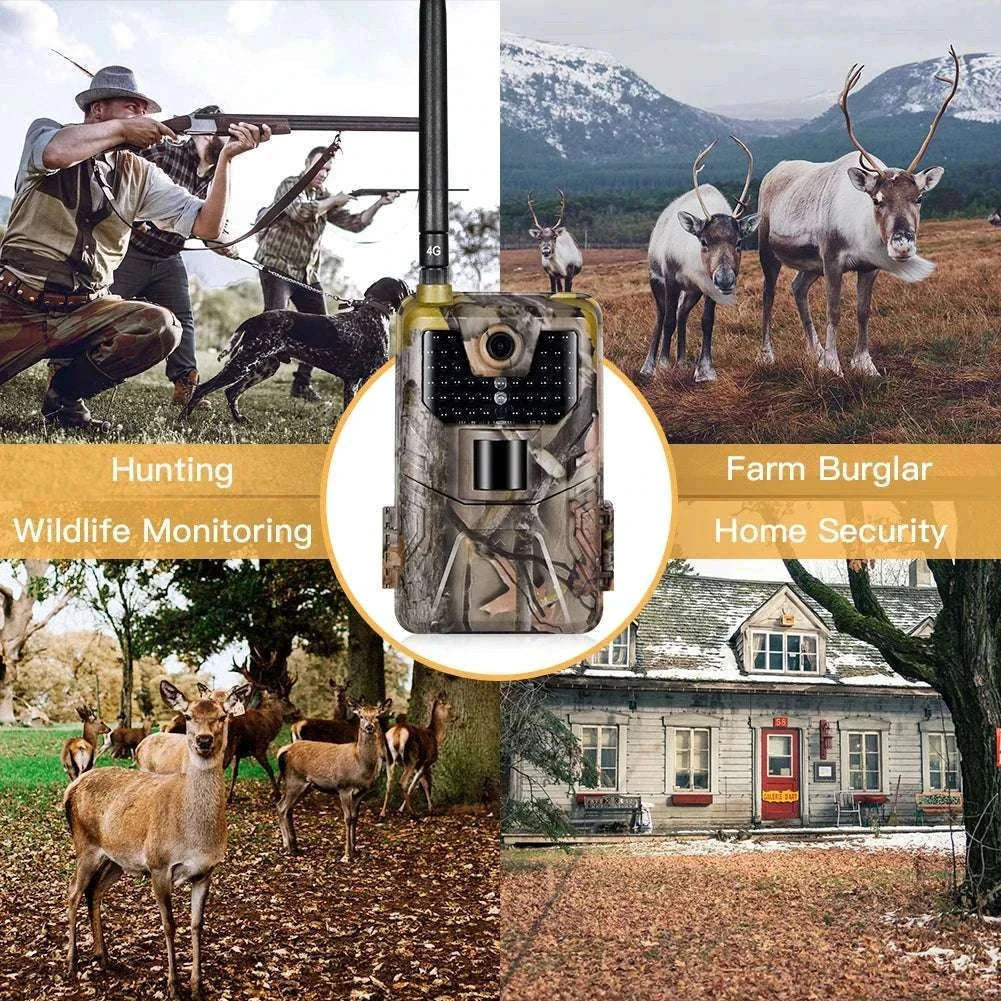 4G Cellular Trail Camera 20MP 1080P Night Vision Hunting Camera-EU Version