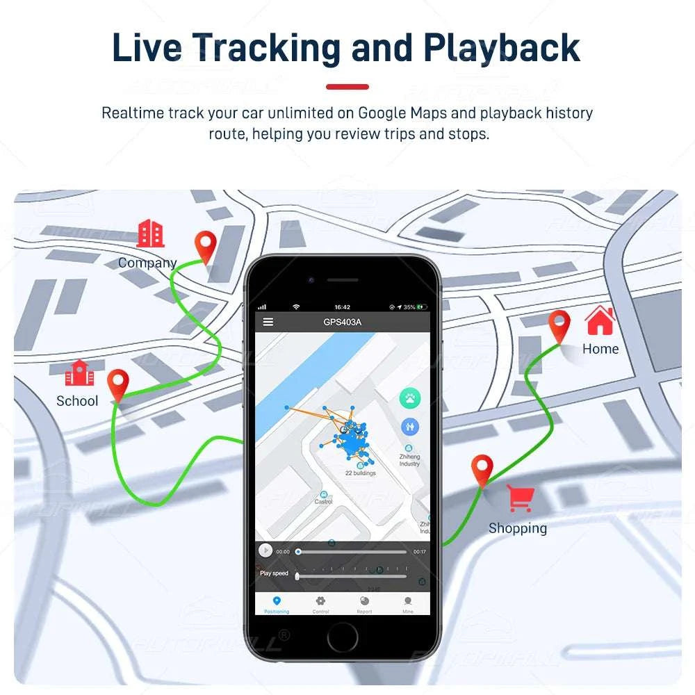 4G GPS Bike Tracker TK407 Waterproof Real-Time Anti-Theft Device-TK407