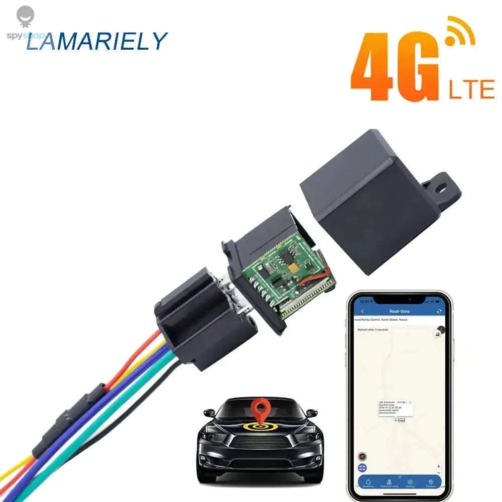 4G GPS Relay Mini Tracker – Covert Vehicle Security with Remote Engine Control-Default Title