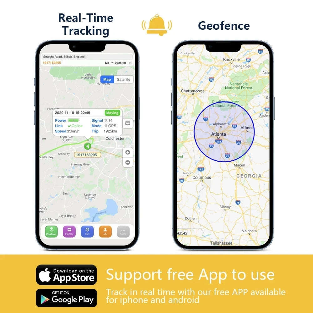 4G GPS Tracker for Car and Motorcycle with Remote Fuel Cut and Free App-With accessories