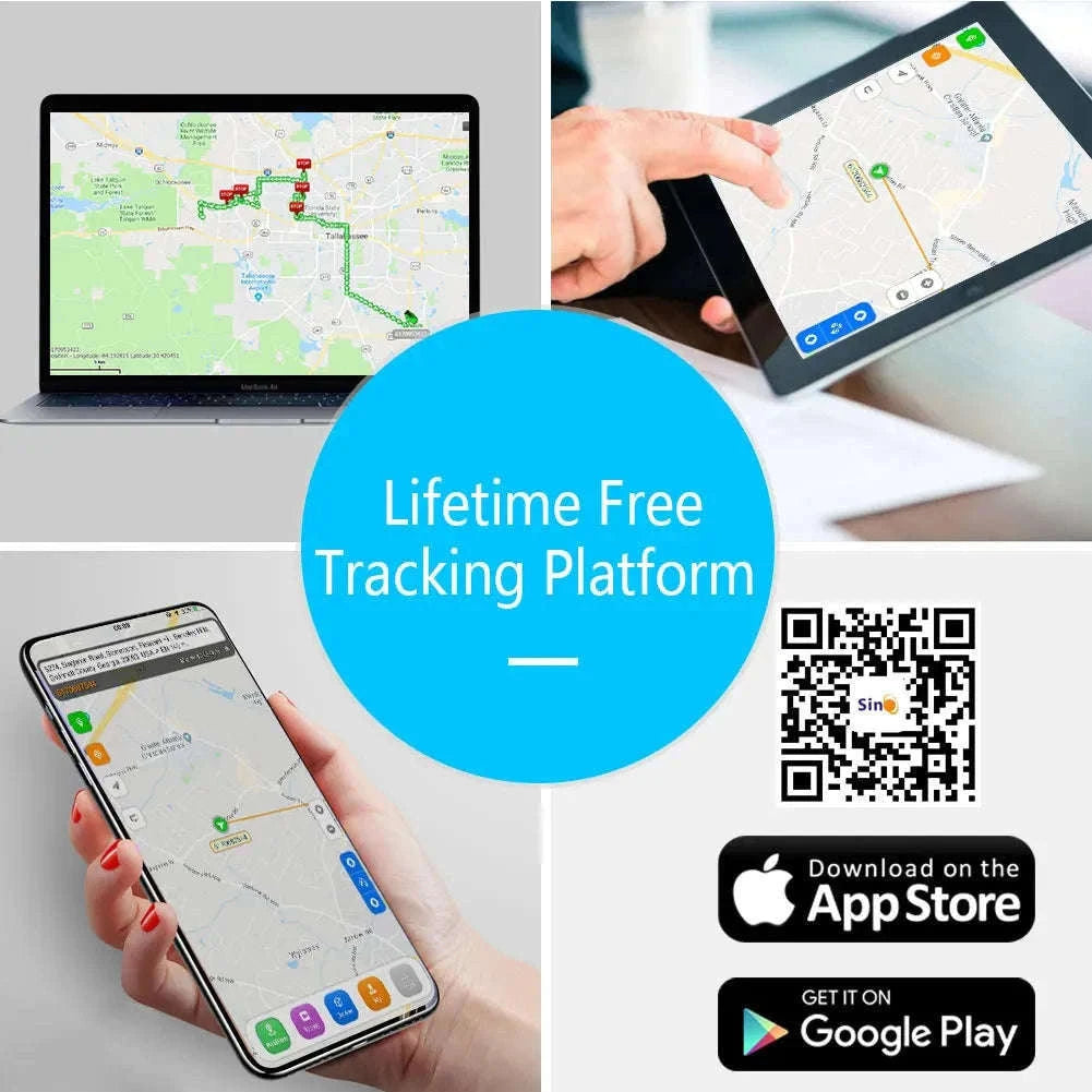 4G GPS Tracker for Car and Motorcycle with Remote Fuel Cut and Free App-With accessories