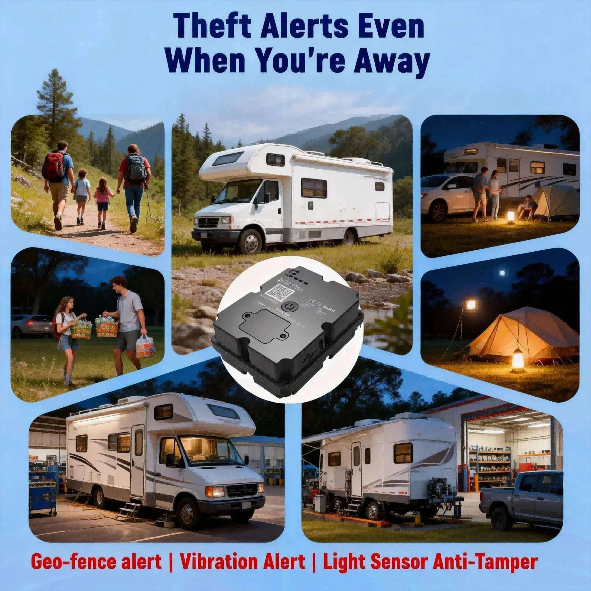 4G GPS Tracker for RV, Camper & Van Life with Real-Time Alerts-China Mainland