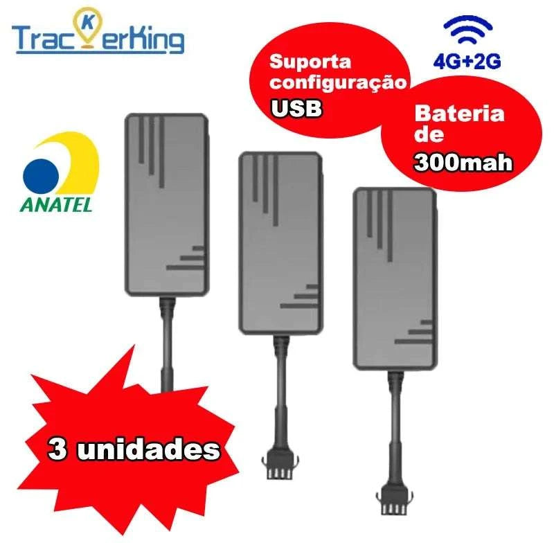 4G GPS Tracker J16 3-Pack Real-Time Tracking with Remote Control-