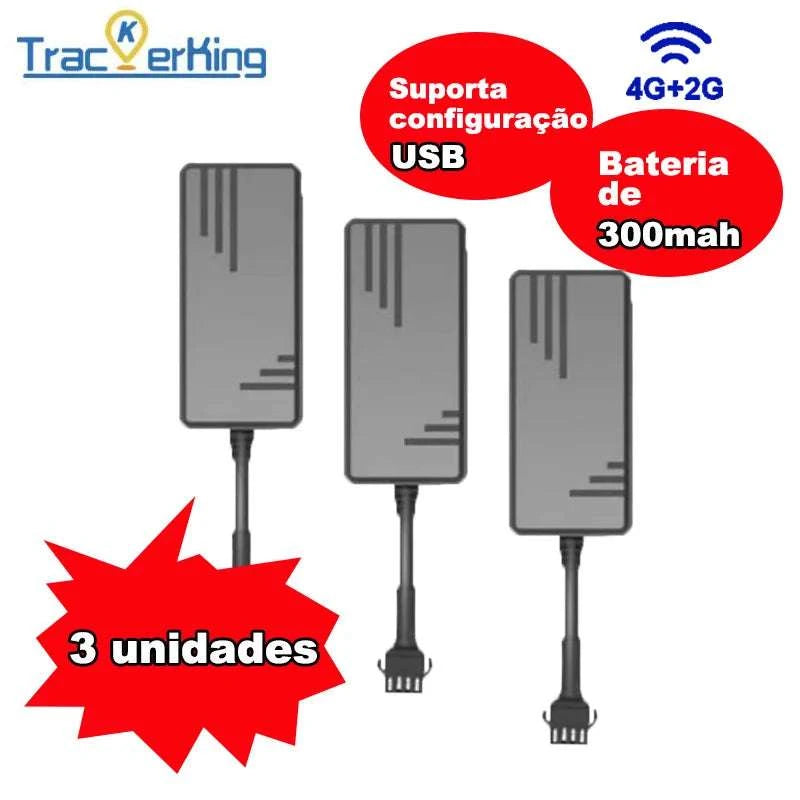 4G GPS Tracker J16 3-Pack Real-Time Tracking with Remote Control-