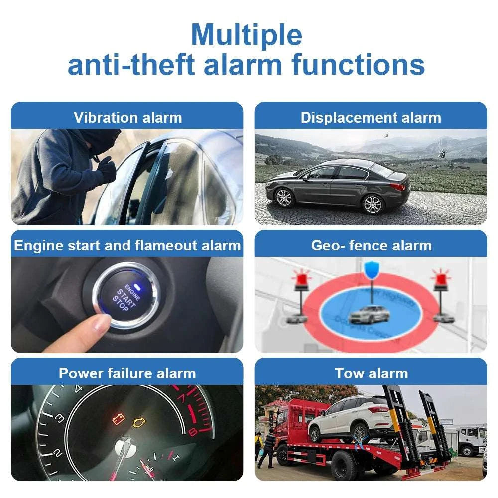 4G GPS Tracker J16 3-Pack Real-Time Tracking with Remote Control-