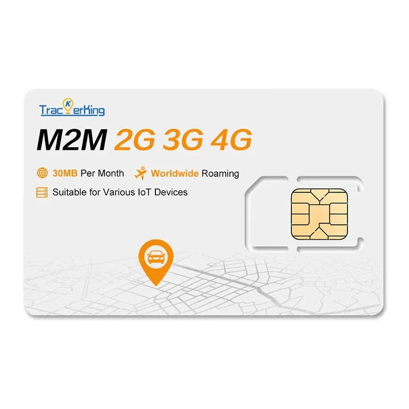 4G GPS Tracker SIM Card with World Roaming Data, 12 Months-1pc