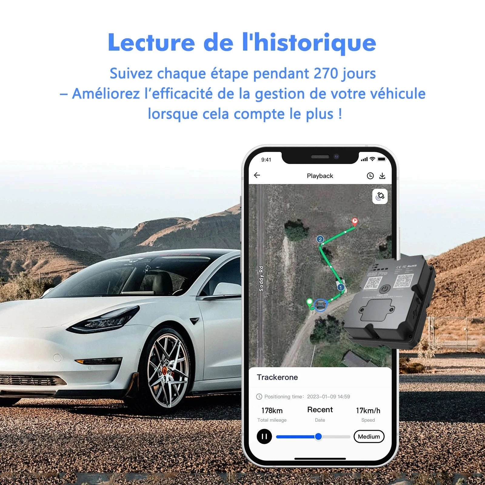 4G GPS Tracker with 7500mAh Battery, 45-Day Standby & Real-Time Tracking-S20Pro / China Mainland