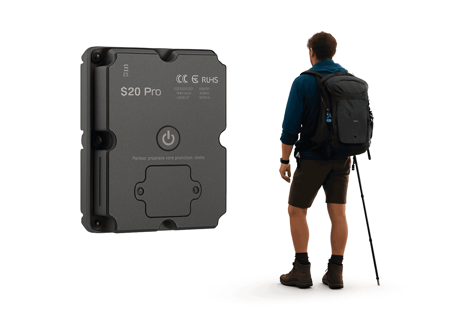 4G GPS Tracker with SOS for Hiking, Backpacking & Outdoor Safety-GERMANY