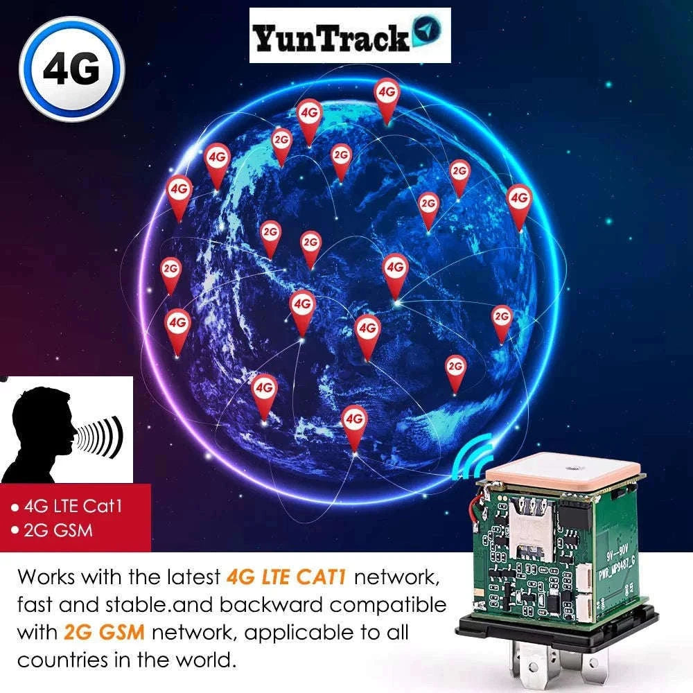 4G GPS Vehicle Tracker with ACC Alerts and Remote Fuel Cut-Off-CJ730F 4G SA