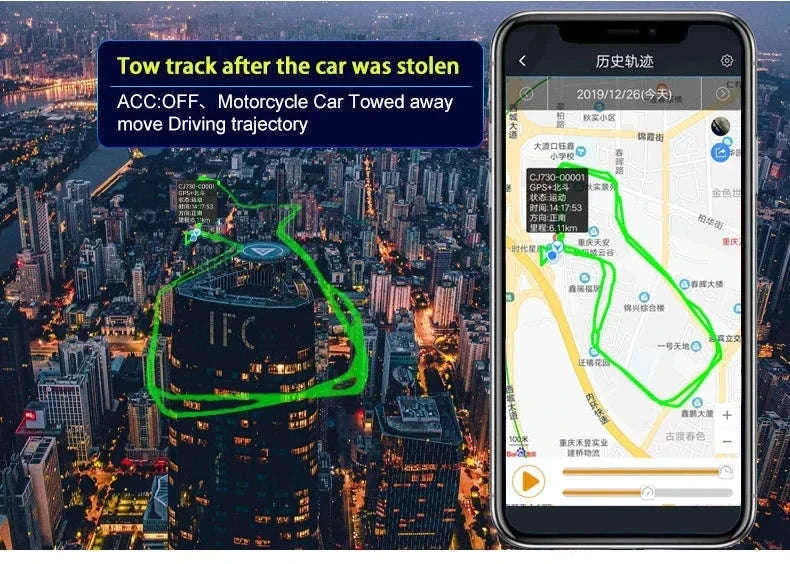4G GPS Vehicle Tracker with ACC Alerts and Remote Fuel Cut-Off-CJ730F 4G SA