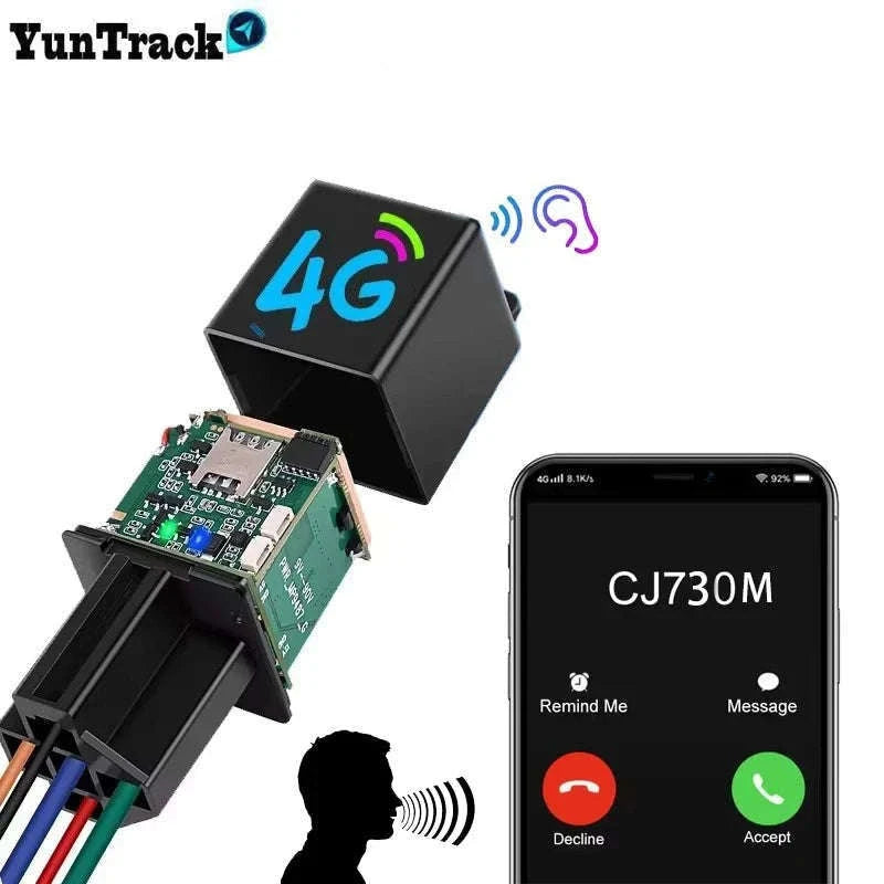 4G GPS Vehicle Tracker with ACC Alerts and Remote Fuel Cut-Off-CJ730F 4G SA