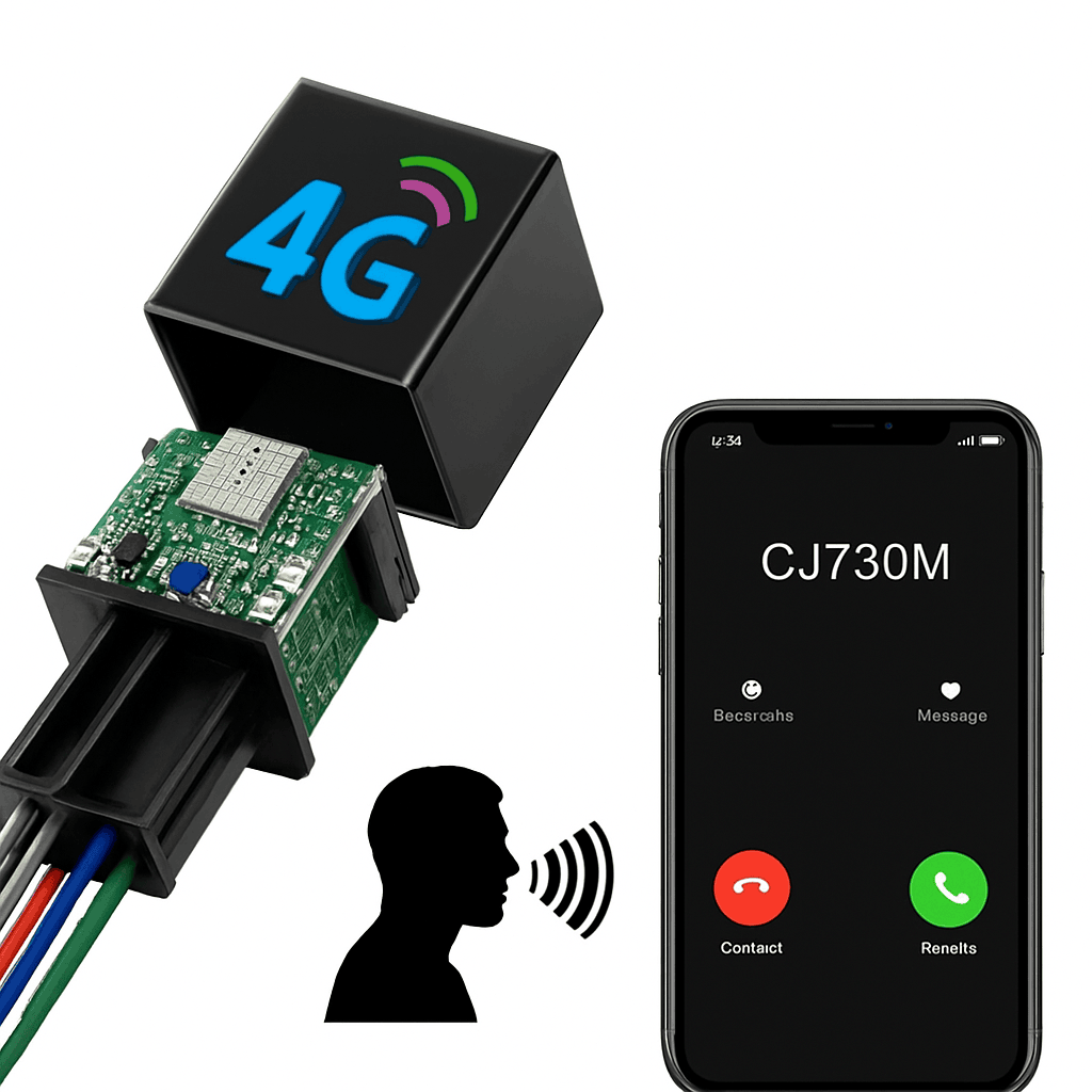 4G GPS Vehicle Tracker with ACC Alerts and Remote Fuel Cut-Off-CJ730F 4G SA