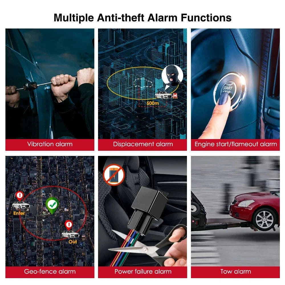 4G GPS Vehicle Tracker with ACC Alerts and Remote Fuel Cut-Off-CJ730F 4G SA