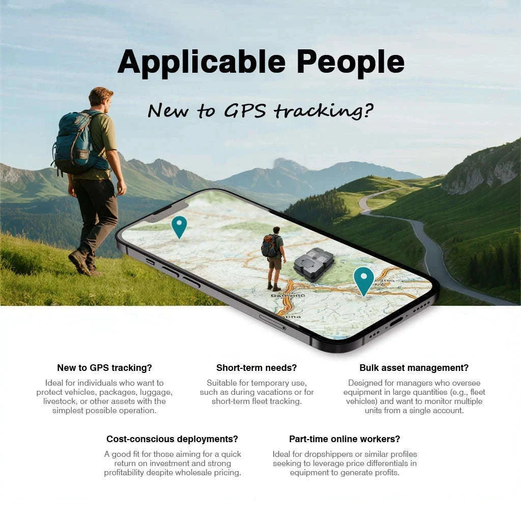4G GPS Vehicle Tracker with Magnetic Mount & Real-Time App Tracking-spain