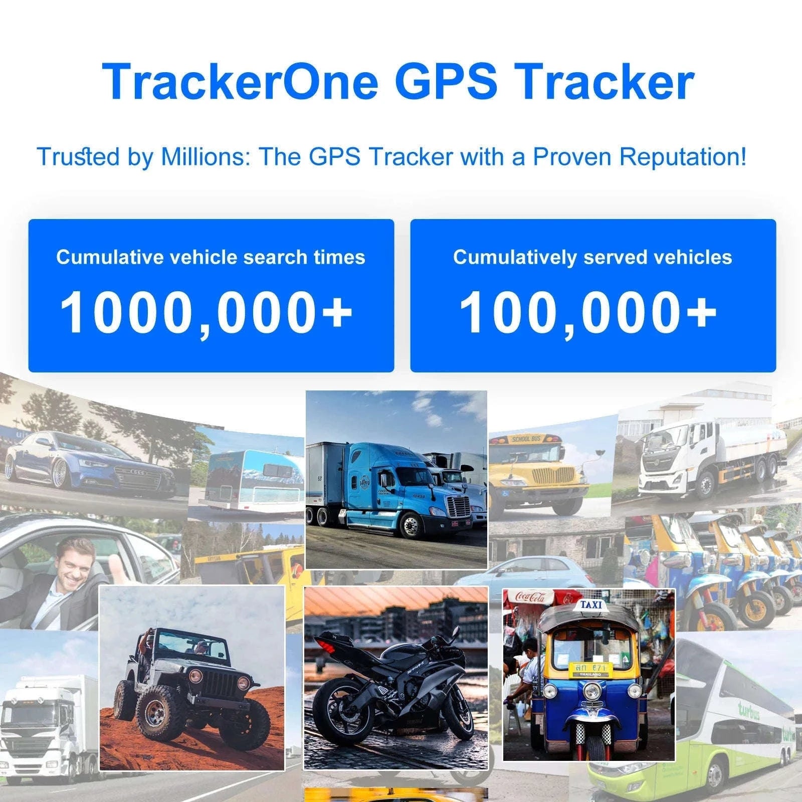 4G GPS Vehicle Tracker with Real-Time Tracking & 7500mAh Battery-GPS Tracker / Mexico