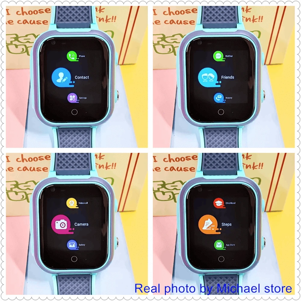4G Kids Smart Watch GPS WiFi Video Call SOS Camera Tracker-Global version / add more strap