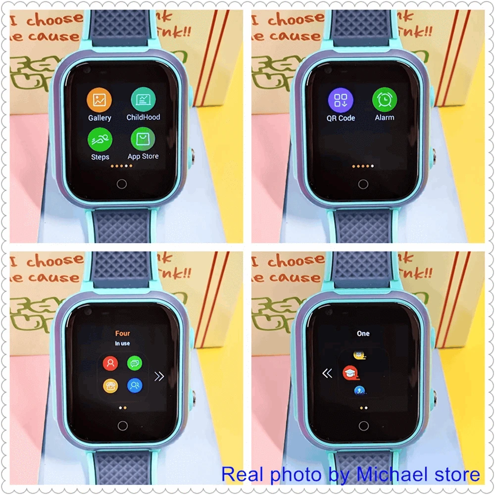 4G Kids Smart Watch GPS WiFi Video Call SOS Camera Tracker-Global version / add more strap