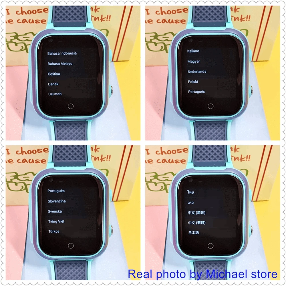 4G Kids Smart Watch GPS WiFi Video Call SOS Camera Tracker-Global version / add more strap