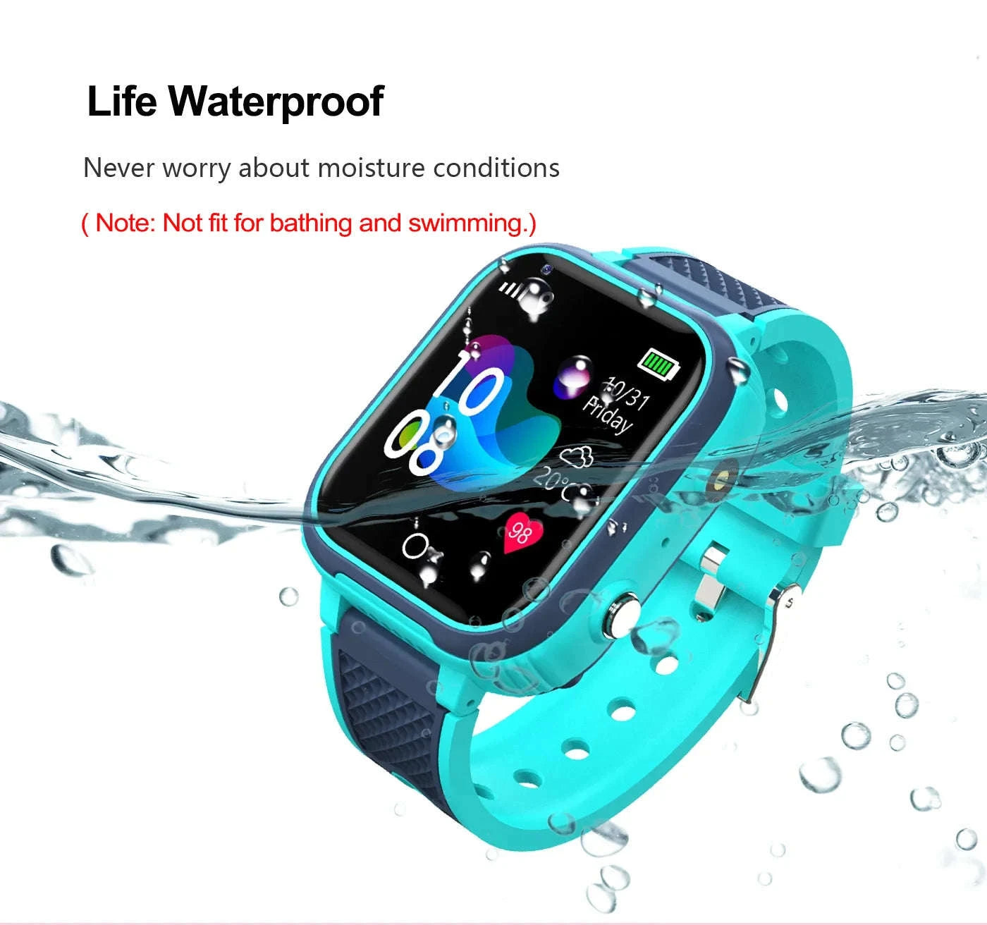 4G Kids Smart Watch GPS WiFi Video Call SOS Camera Tracker-Global version / add more strap