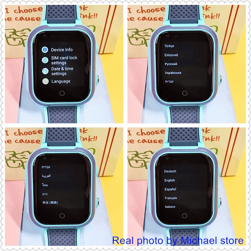 4G Kids Smart Watch GPS WiFi Video Call SOS Camera Tracker-Global version / add more strap