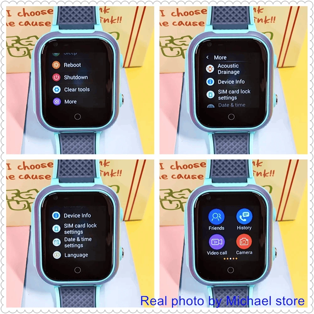 4G Kids Smart Watch GPS WiFi Video Call SOS Camera Tracker-Global version / add more strap