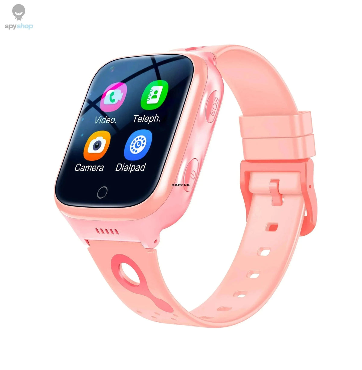 4G Kids Smart Watch with GPS, Video Calls, and SOS Alerts-Black / Asia version