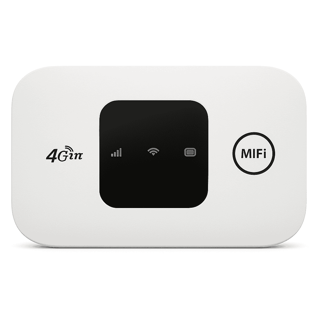 4G LTE Pocket WiFi Router with SIM Card Slot, 2100mAh Battery, 150Mbps-Default Title