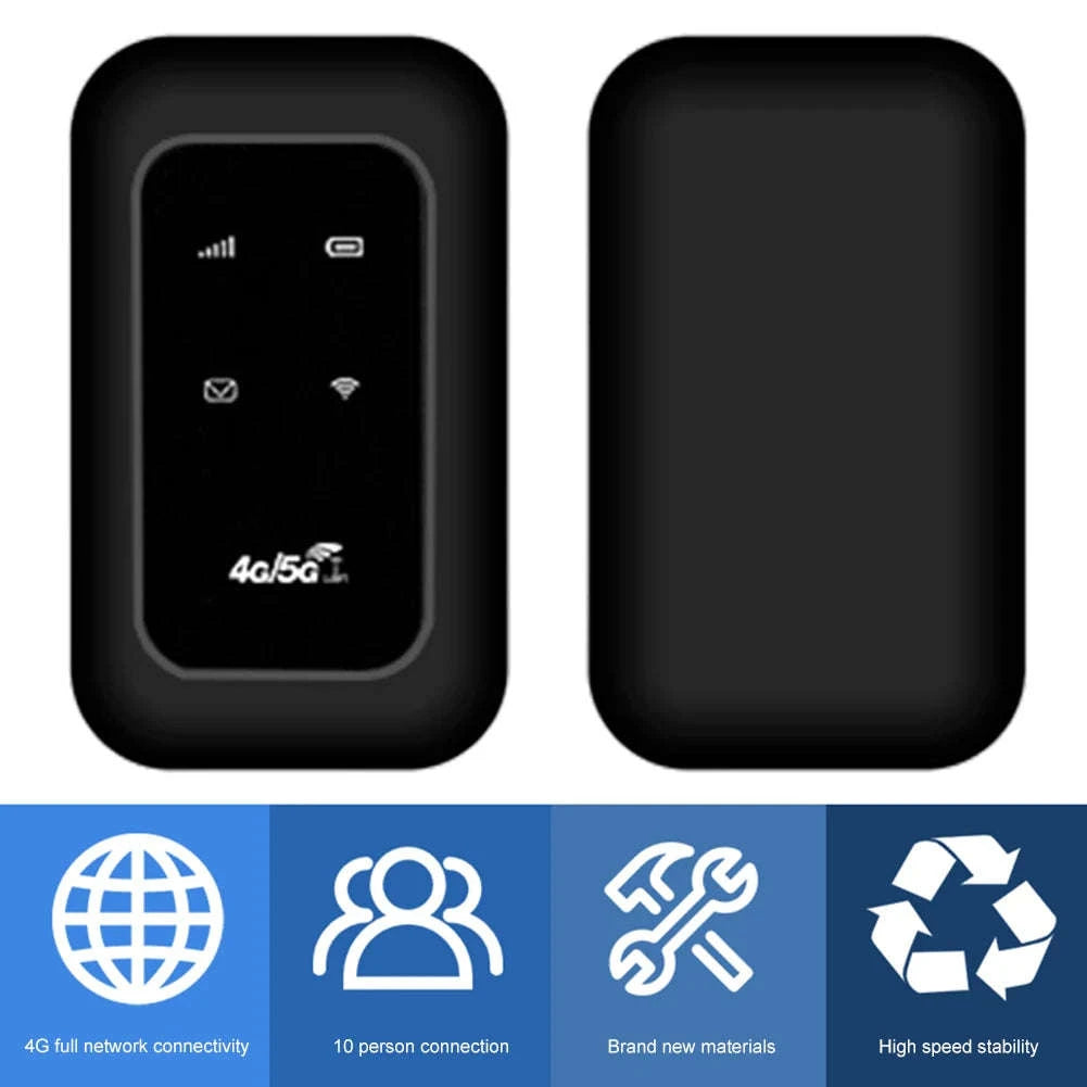 4G LTE Portable WiFi Hotspot Router 150Mbps with SIM Slot-European Version / EU Plug / france