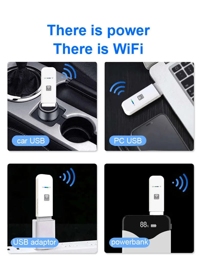 4G LTE USB WiFi Router with Nano SIM Card Support-Europe version / EU Version