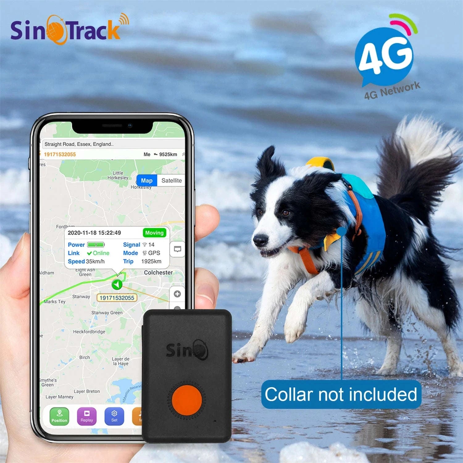 4G Mini GPS Tracker with Built-In Battery and Waterproof Design-Default Title