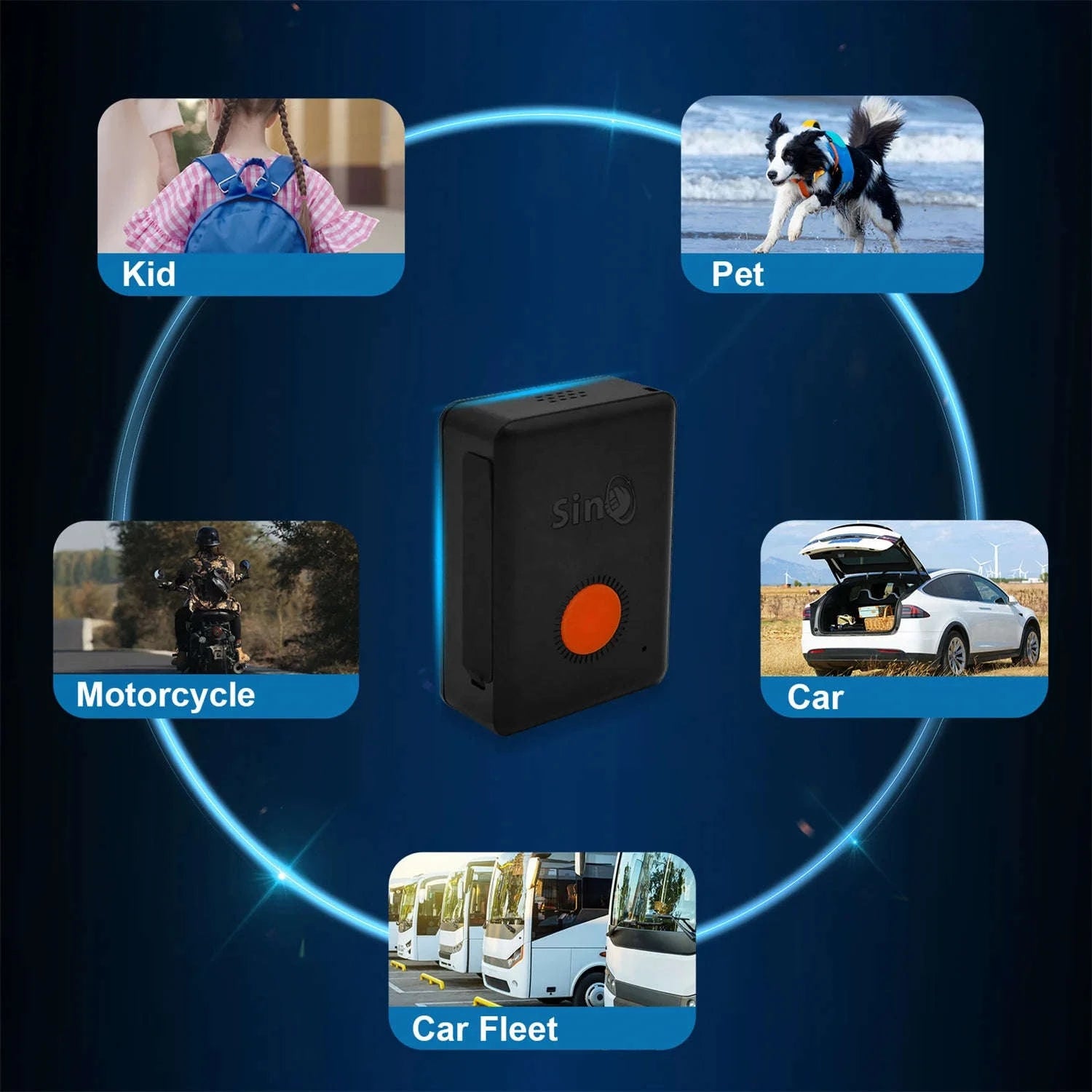 4G Mini GPS Tracker with Built-In Battery and Waterproof Design-Default Title