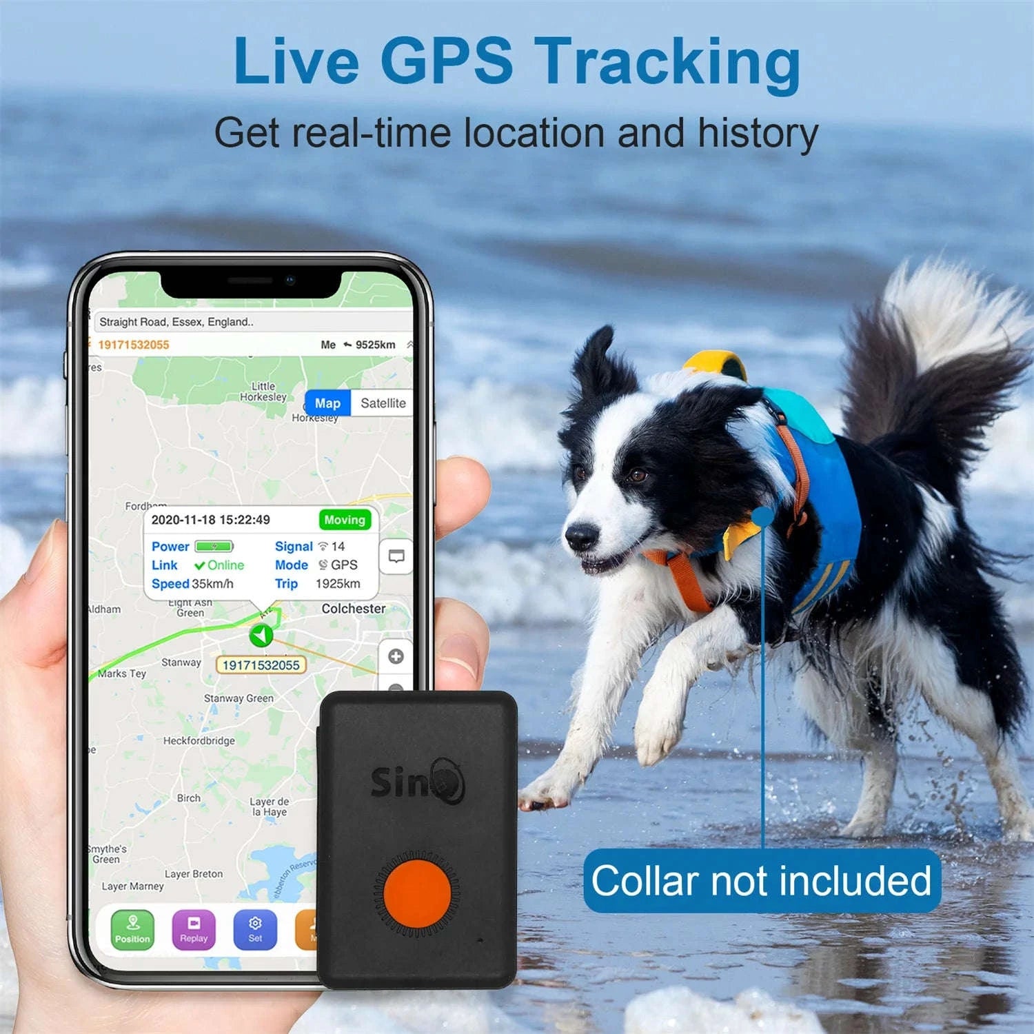 4G Mini GPS Tracker with Built-In Battery and Waterproof Design-Default Title