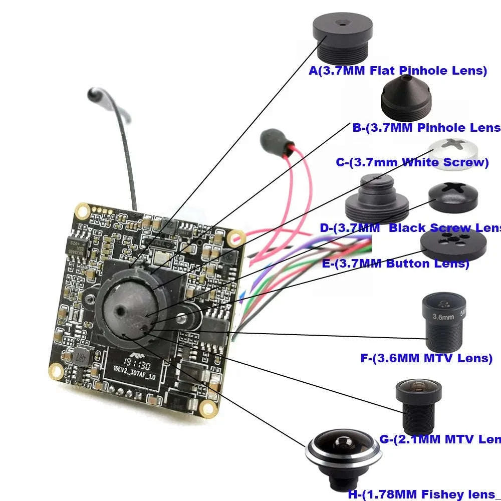 4G Mini IP Camera Module with Pinhole Lens and HD Video-2MP EU / EU Plug